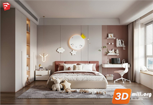 Children Room Scenes Skp FIles 
